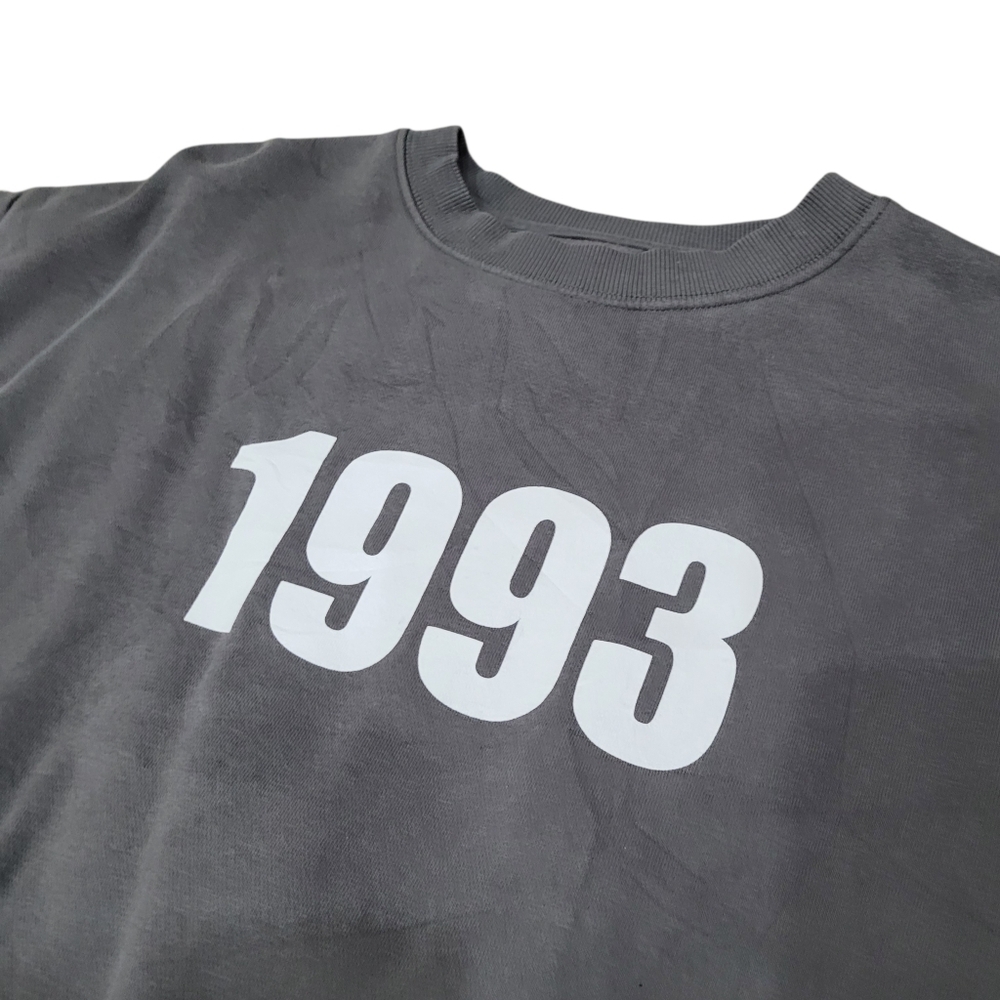 2/$20 Zara Kids Grey 1993 Logo Crewneck Sweatshirt Top Youth Size: 11/12
